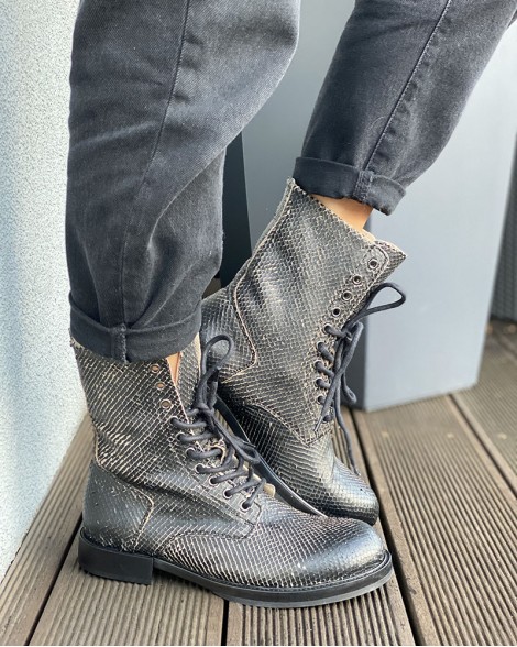 Boty dámské Diesel KOMB BOOT hadí